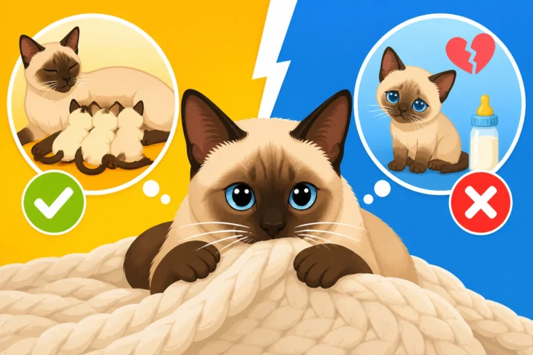 Whether Early Weaning Causes Siamese Cat Wool Sucking