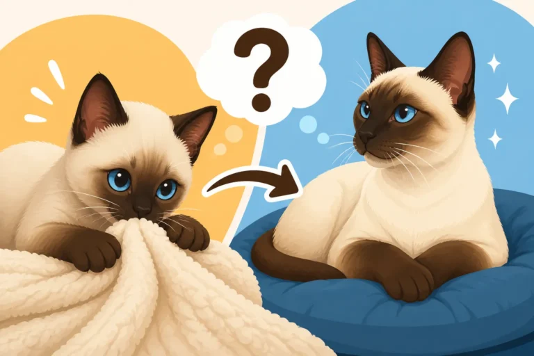 Whether Wool Sucking in a Siamese Cat Ever Stops