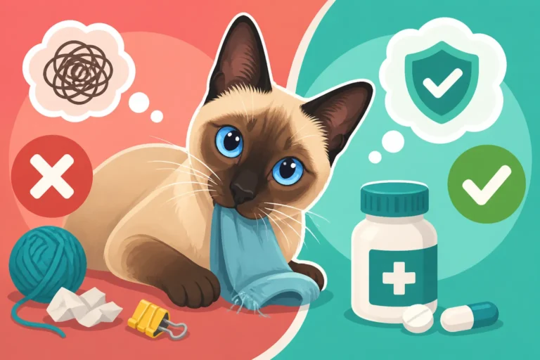 Whether Medication Helps a Siamese Cat's Pica