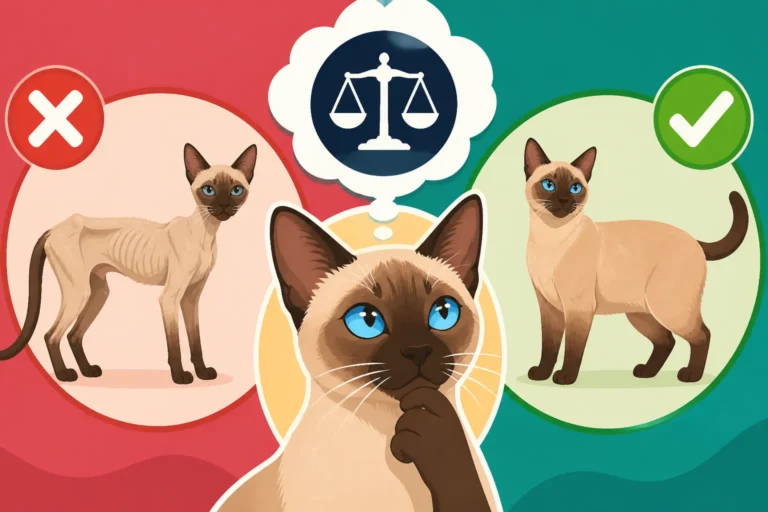 Whether a Thin Siamese Cat Is Underweight