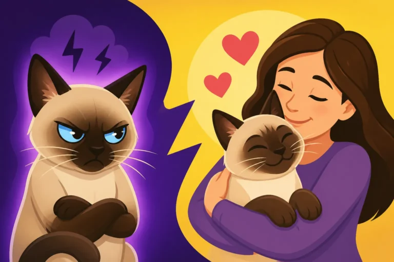 How Jealous a Siamese Cat Gets
