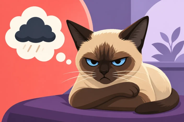 How a Siamese Cat Sulks