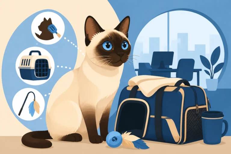 How to Prepare a Siamese Cat for a Return to the Office