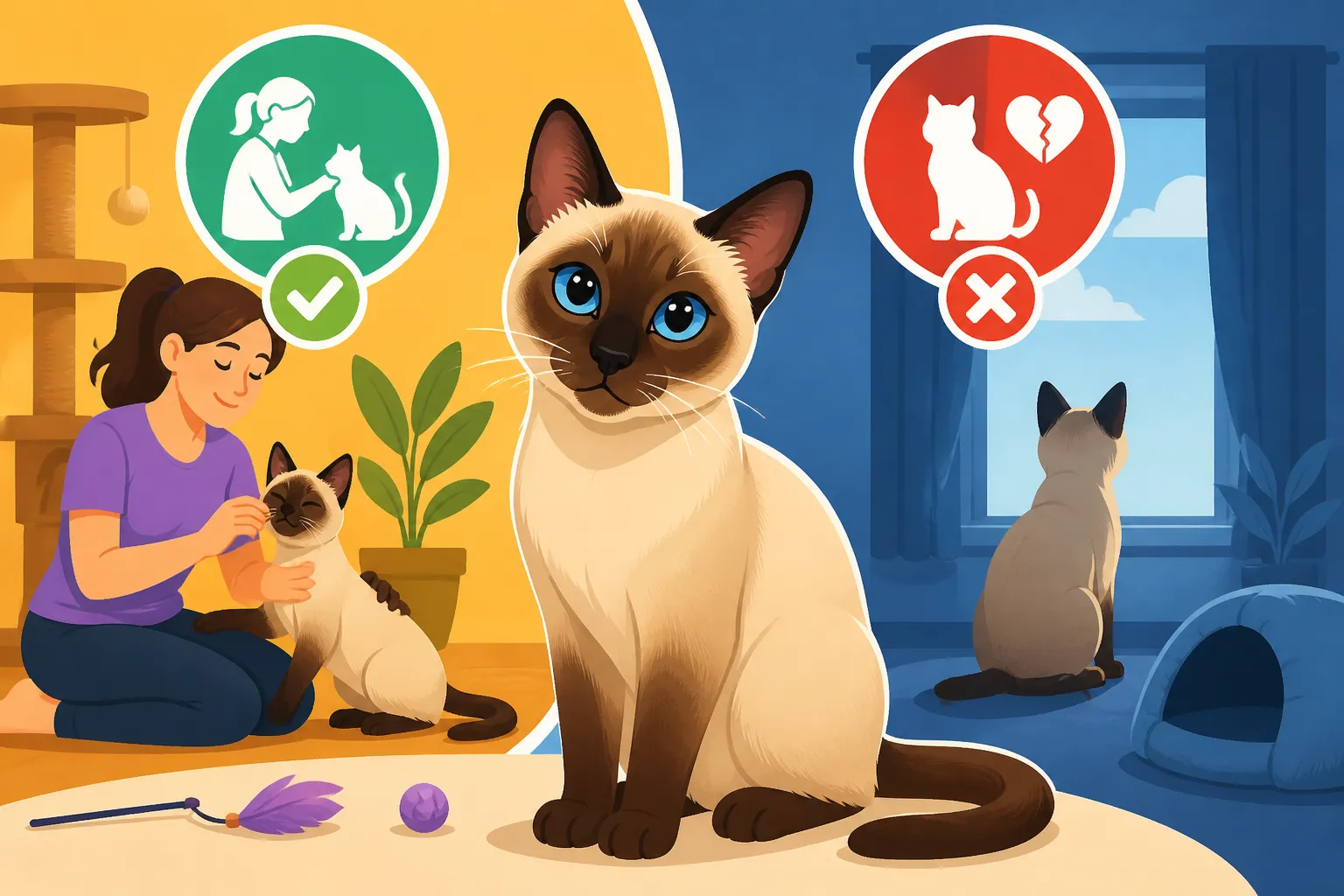 Whether a Cat Sitter Is Enough for a Siamese Cat
