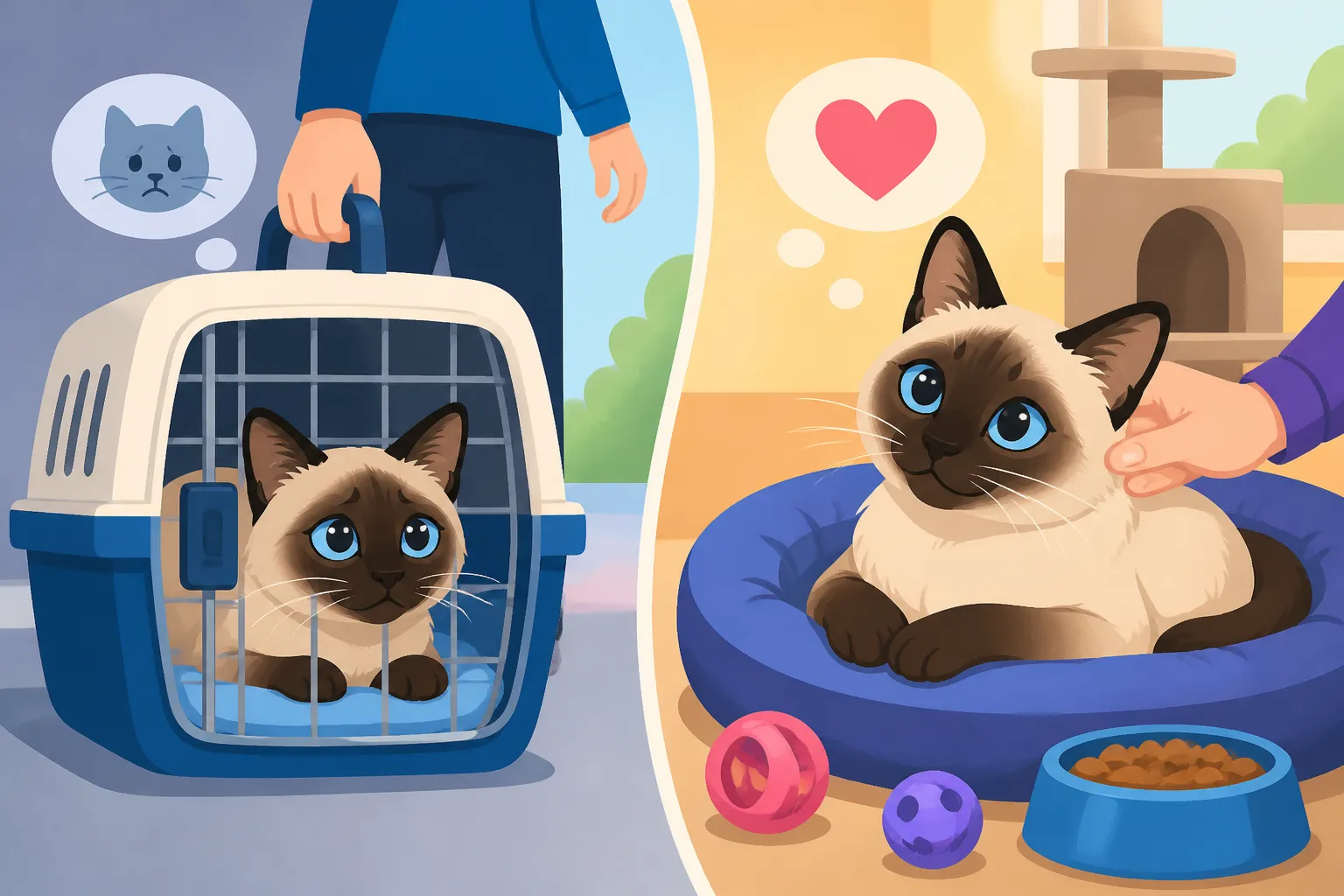 How a Siamese Cat Copes With Boarding
