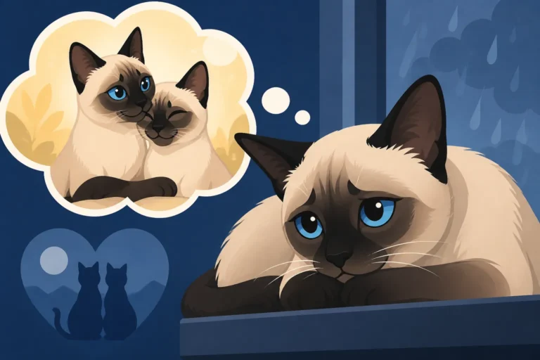 Whether a Siamese Cat Grieves a Lost Companion