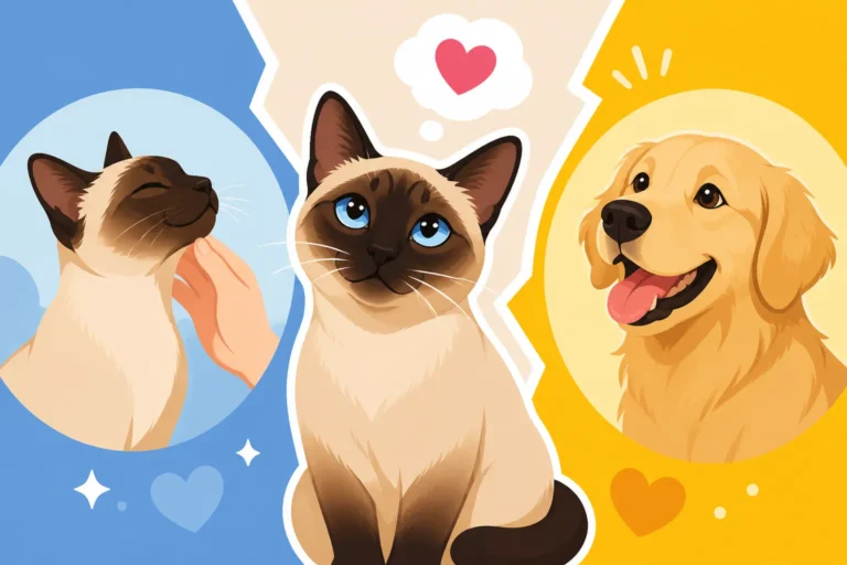 Whether a Dog Replaces a Siamese Cat's Companion