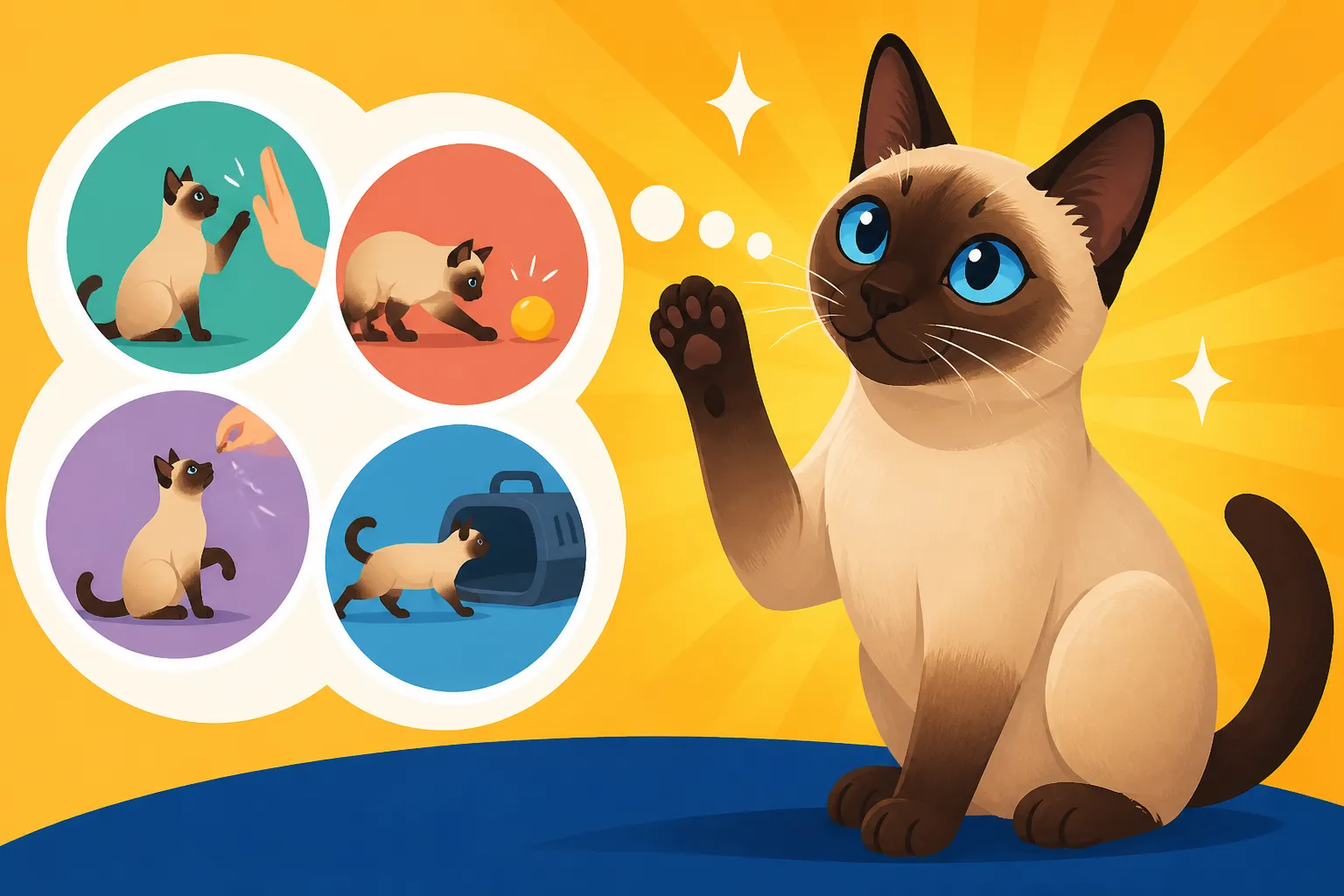 Which Commands a Siamese Cat Learns Fastest