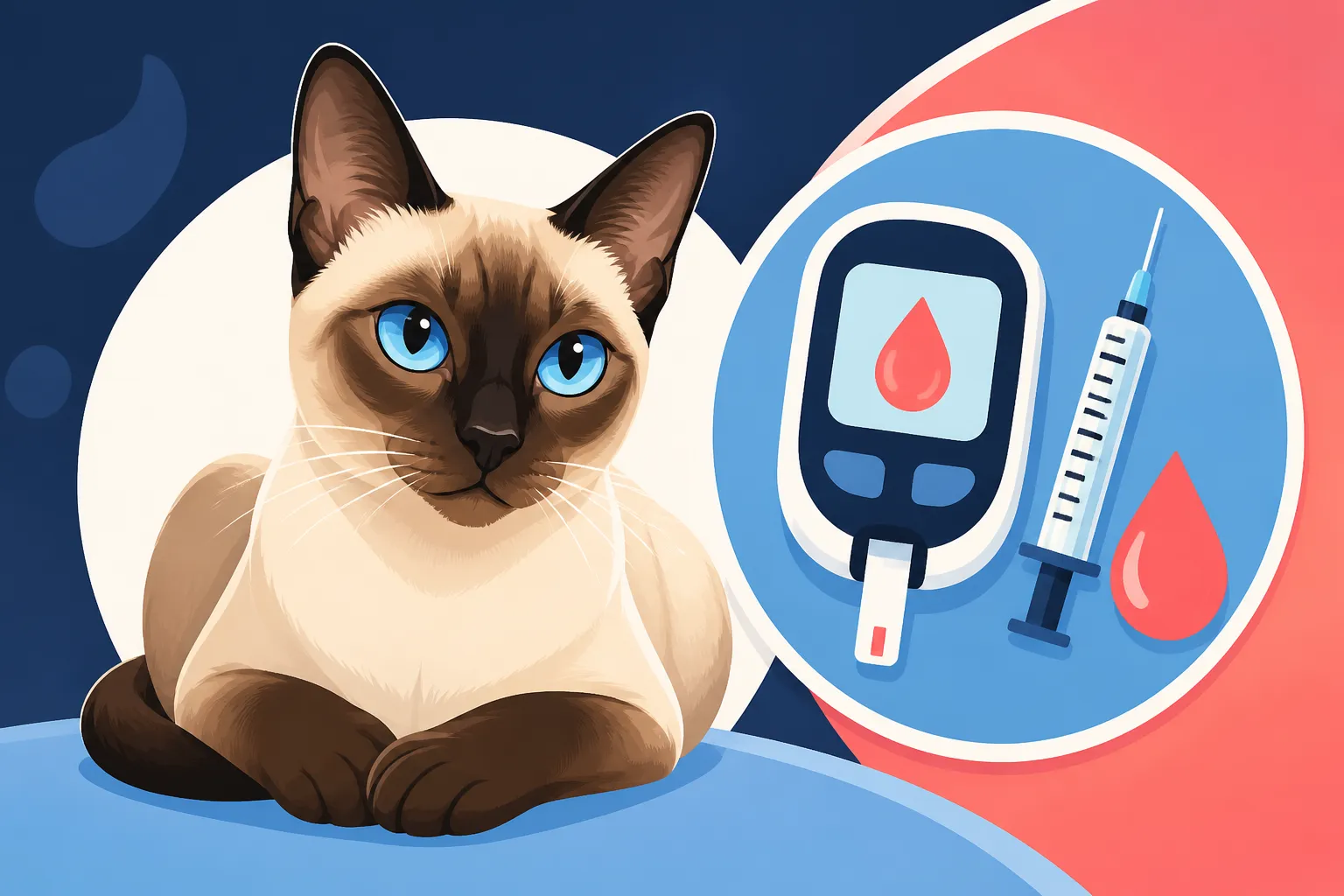 Diabetes in a Siamese Cat