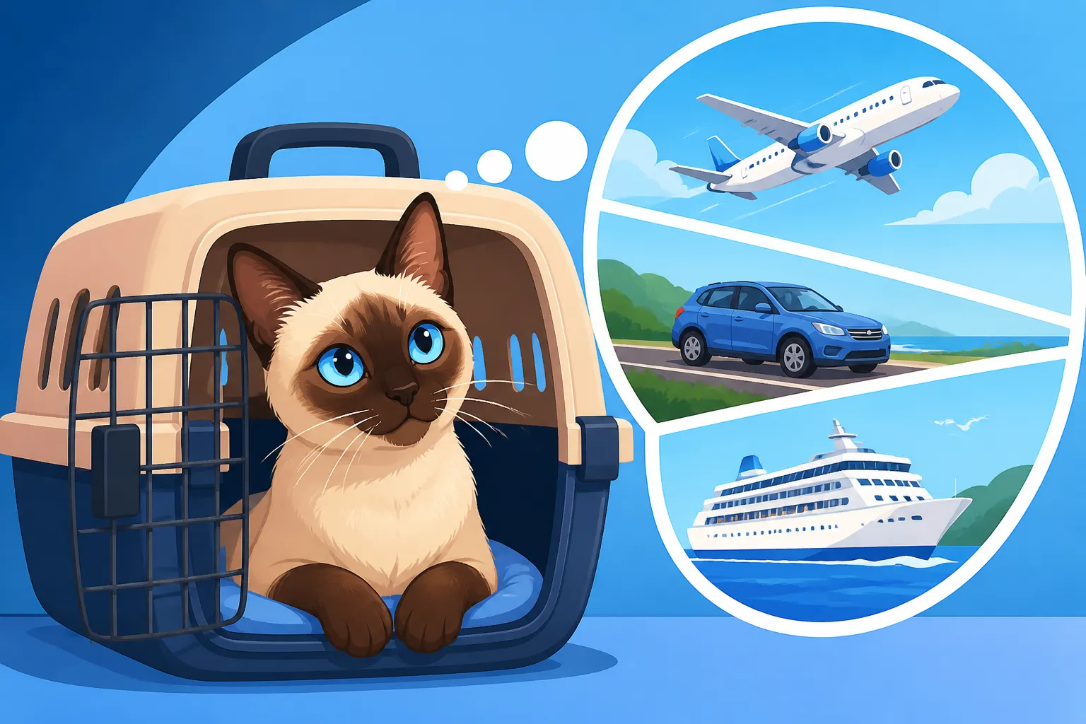 Whether a Siamese Cat Travels Well