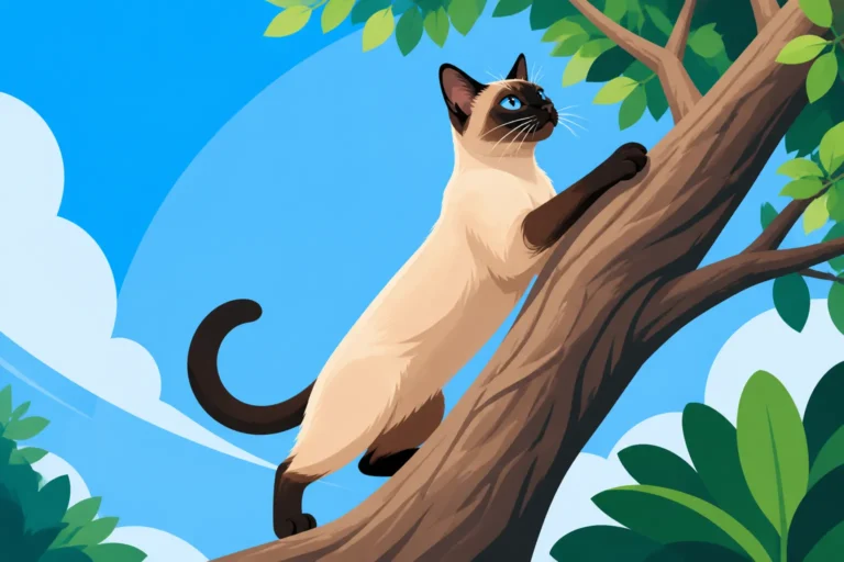 How High a Siamese Cat Climbs