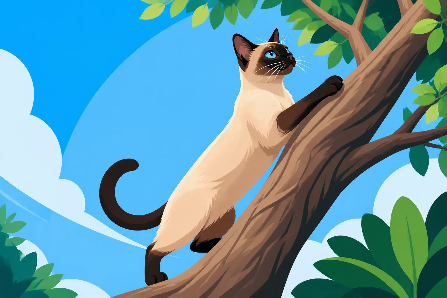 How High a Siamese Cat Climbs