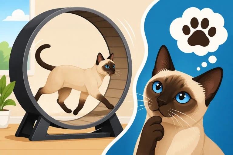Whether a Siamese Cat Uses a Cat Wheel