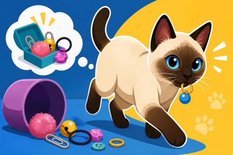 Why a Siamese Cat Steals Small Objects