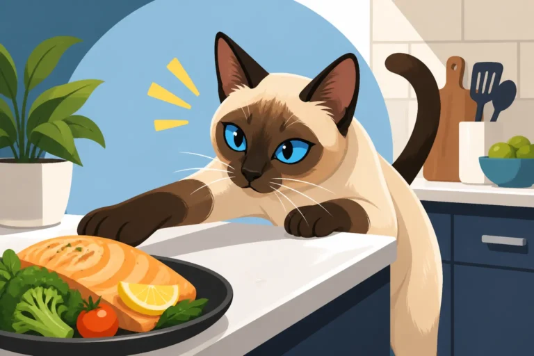 How Much a Siamese Cat Counter Surfs