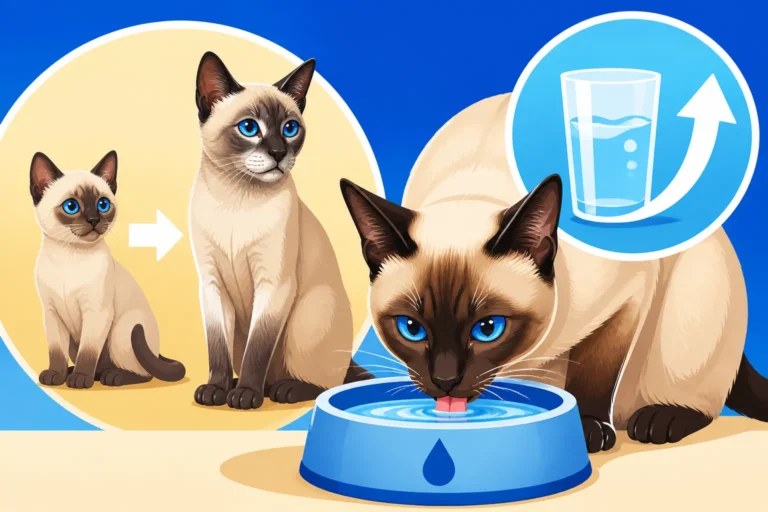 Why a Siamese Cat Drinks More With Age