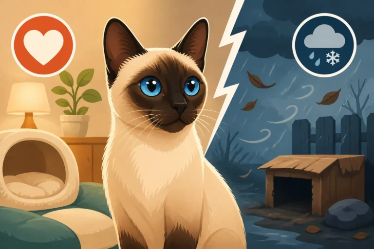 Whether a Siamese Cat Would Survive Outdoors