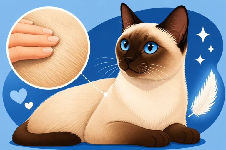 What a Siamese Cat's Coat Feels Like