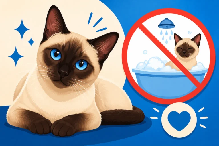 How Rarely a Siamese Cat Needs a Bath