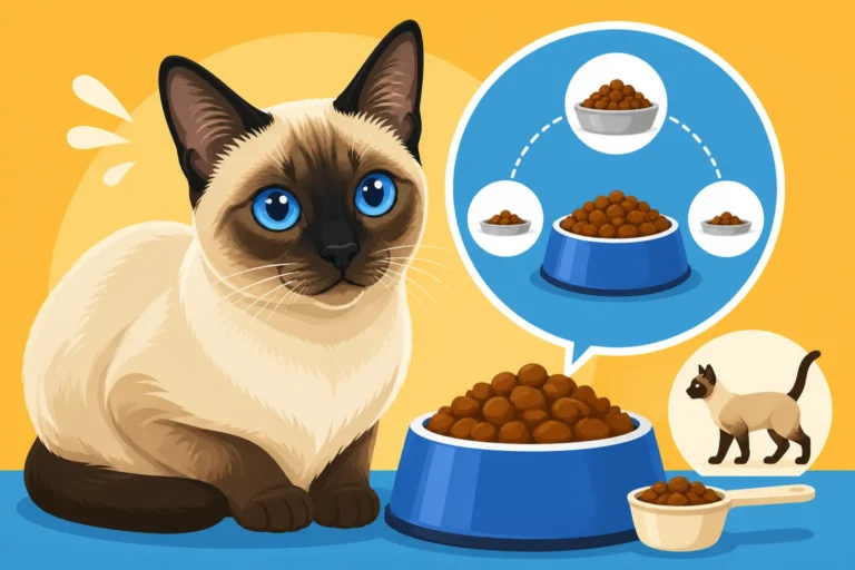 How Much an Adult Siamese Cat Eats