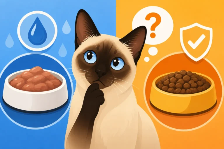 Whether a Siamese Cat Needs Wet Food