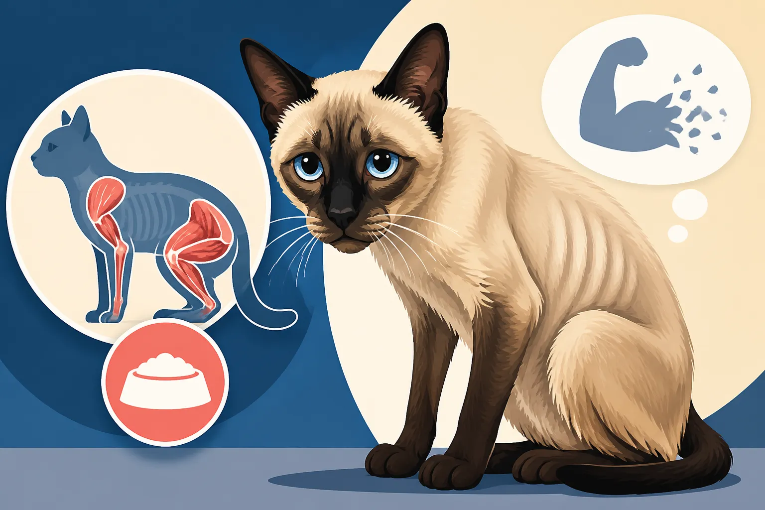 Why an Old Siamese Cat Loses Muscle