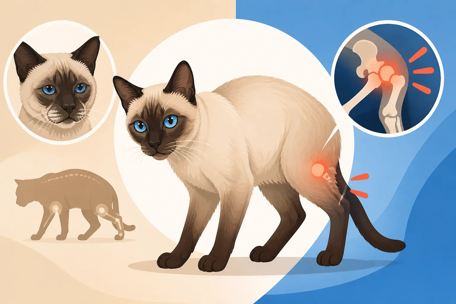Whether an Aging Siamese Cat Gets Stiff