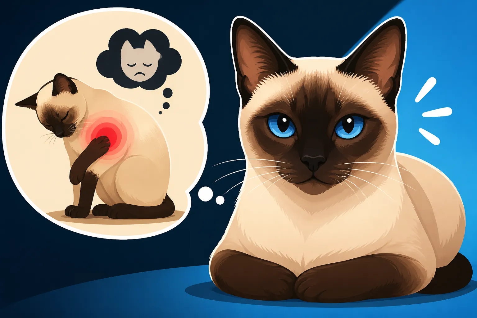 How a Siamese Cat Hides Pain