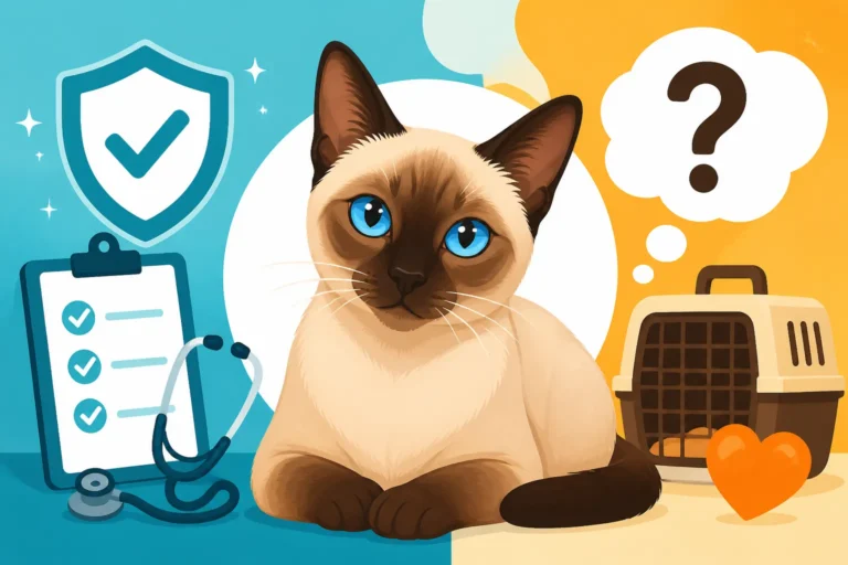Whether a Rescue Siamese Cat Has Been Screened