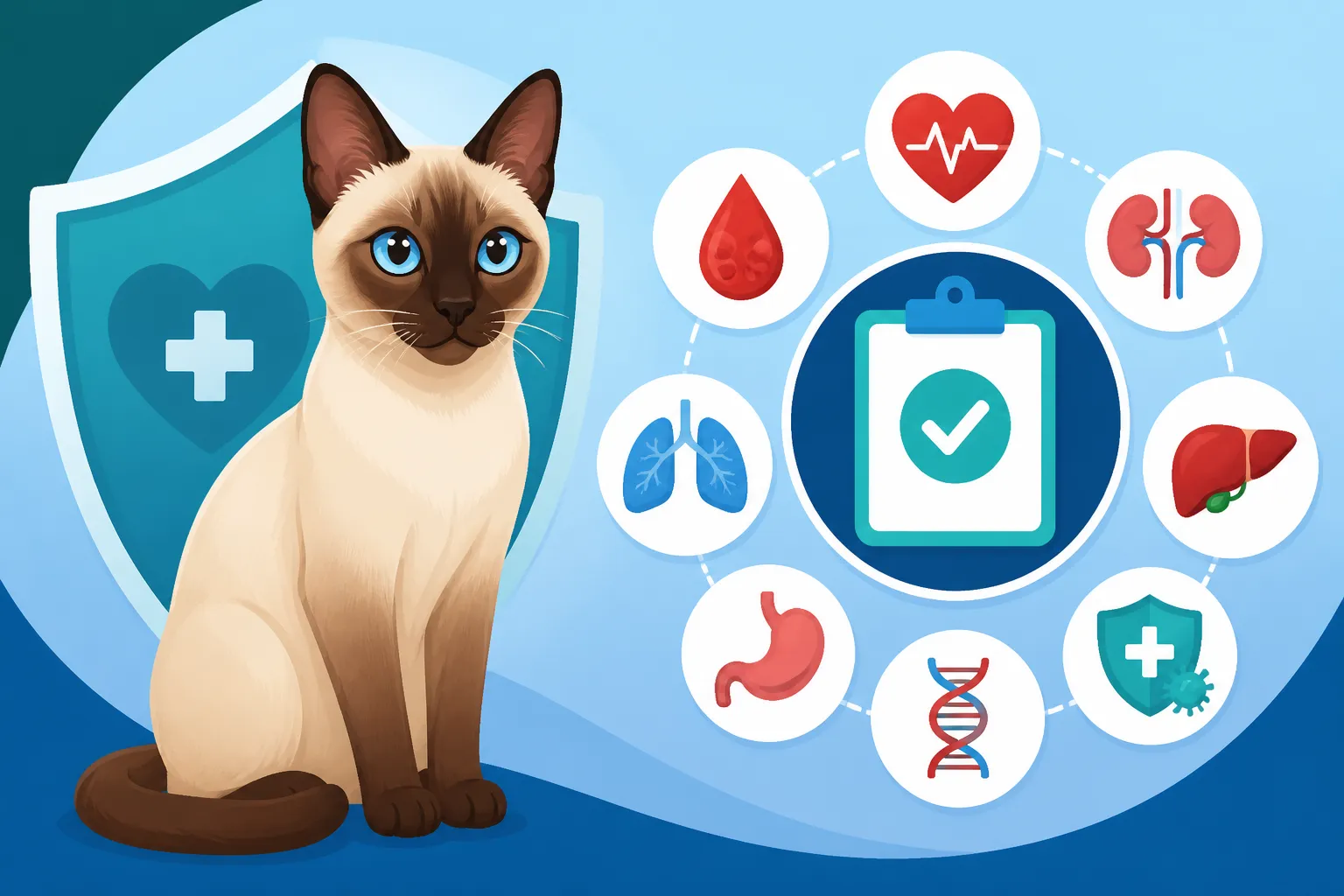 Which Tests the Siamese Cat Health Panel Covers