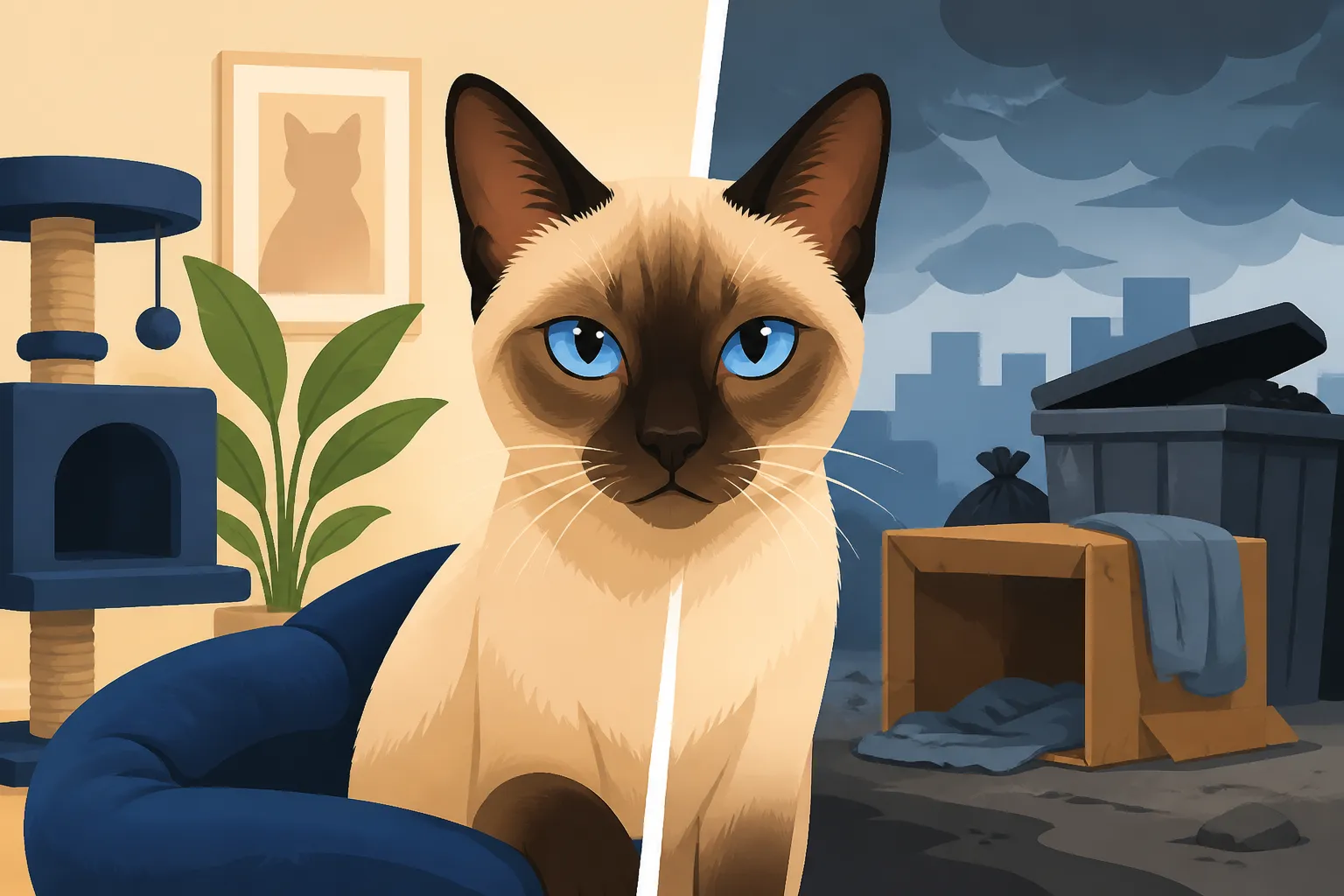 Twenty Years of a Siamese Cat, Priced Out