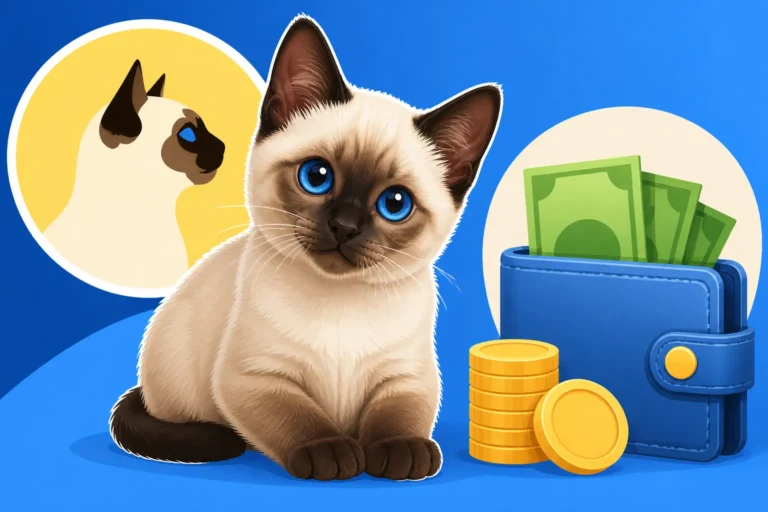 What a Seal Point Siamese Cat Kitten Costs