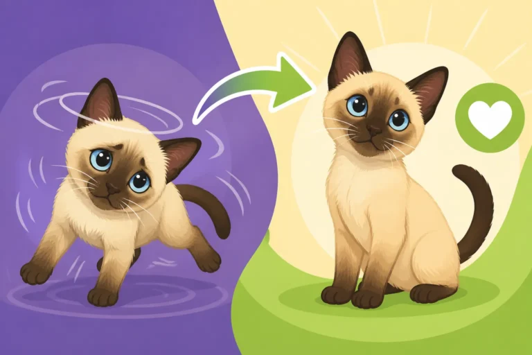 Whether a Siamese Cat Kitten Outgrows Vestibular Disease