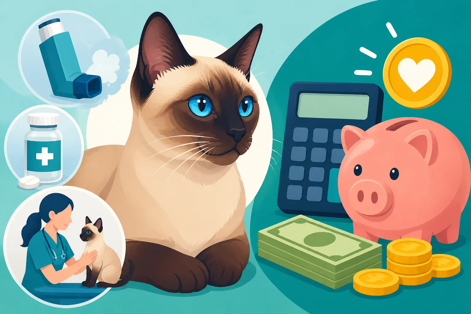 What Treating a Siamese Cat's Asthma Costs a Year