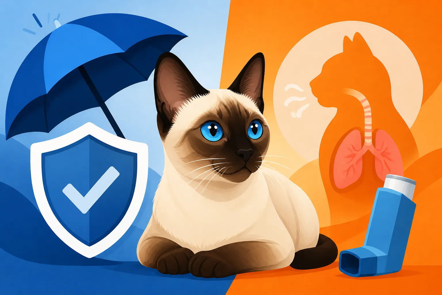 Whether Insurance Covers a Siamese Cat's Asthma