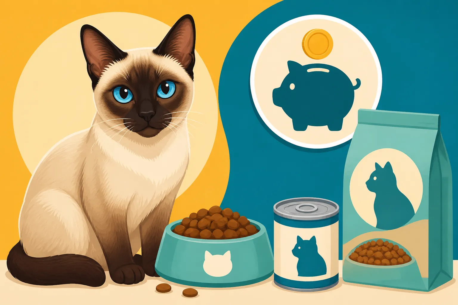 What Feeding a Siamese Cat Costs a Month
