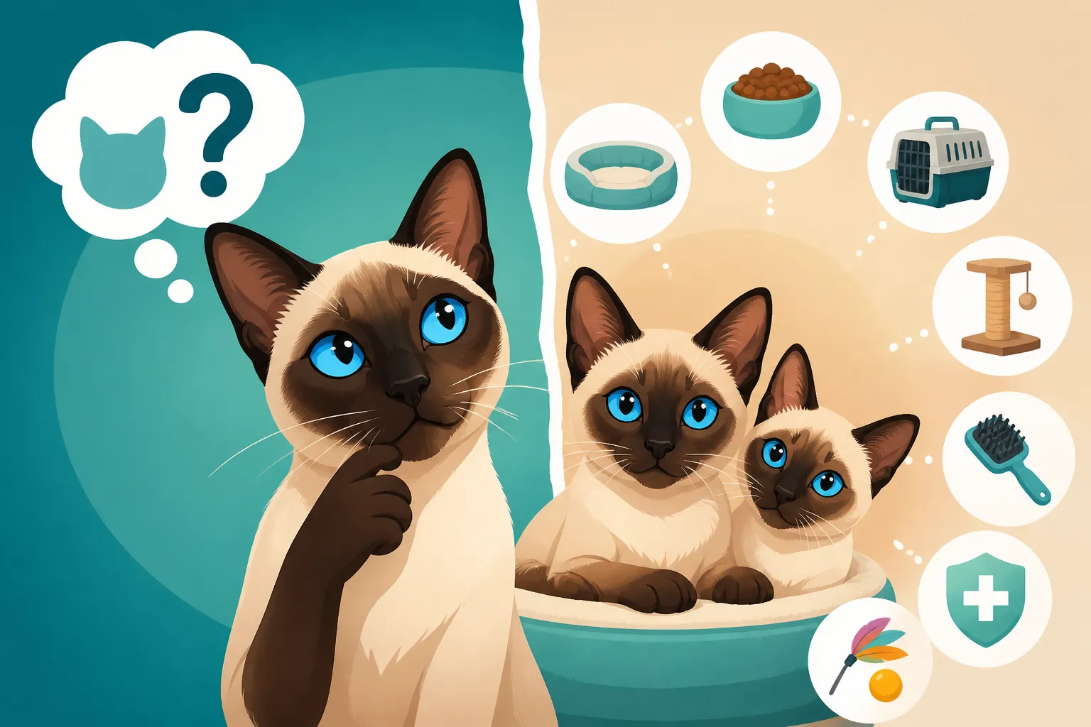 What a Second Cat Costs a Siamese Cat Owner