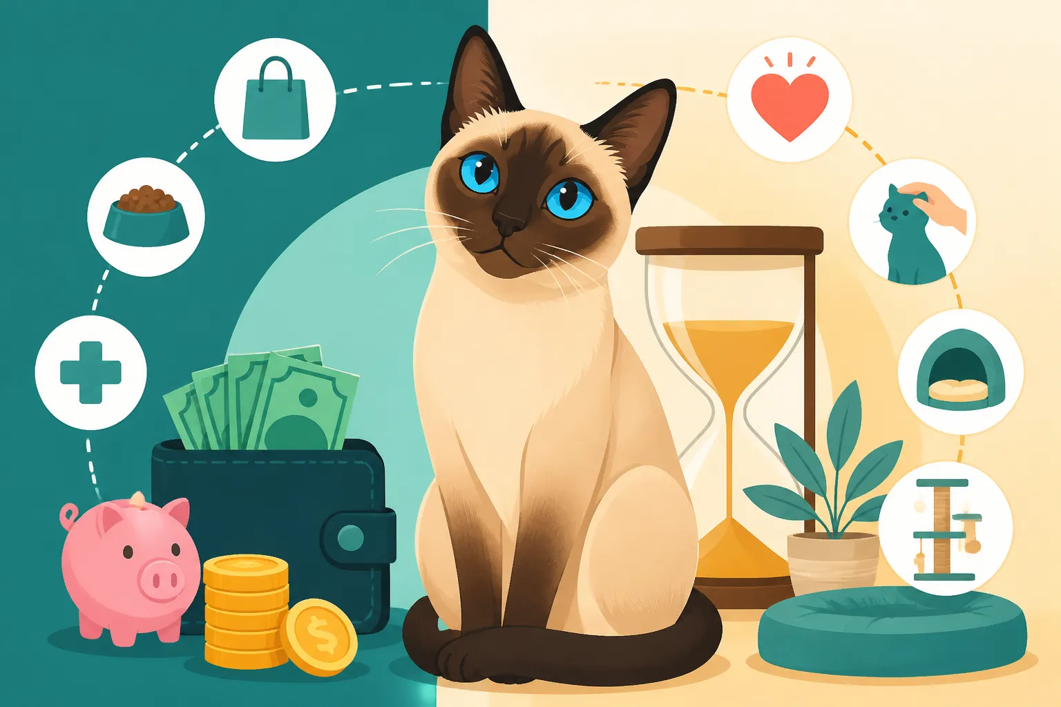 What a Siamese Cat Costs Over Twenty Years