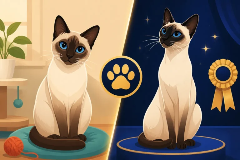 What Separates a Pet From a Show Siamese Cat