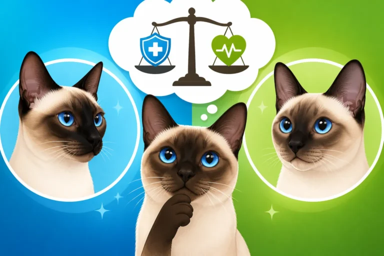 Whether an Applehead Siamese Cat Is Healthier