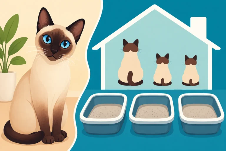 How Many Litter Boxes a Siamese Cat Household Needs