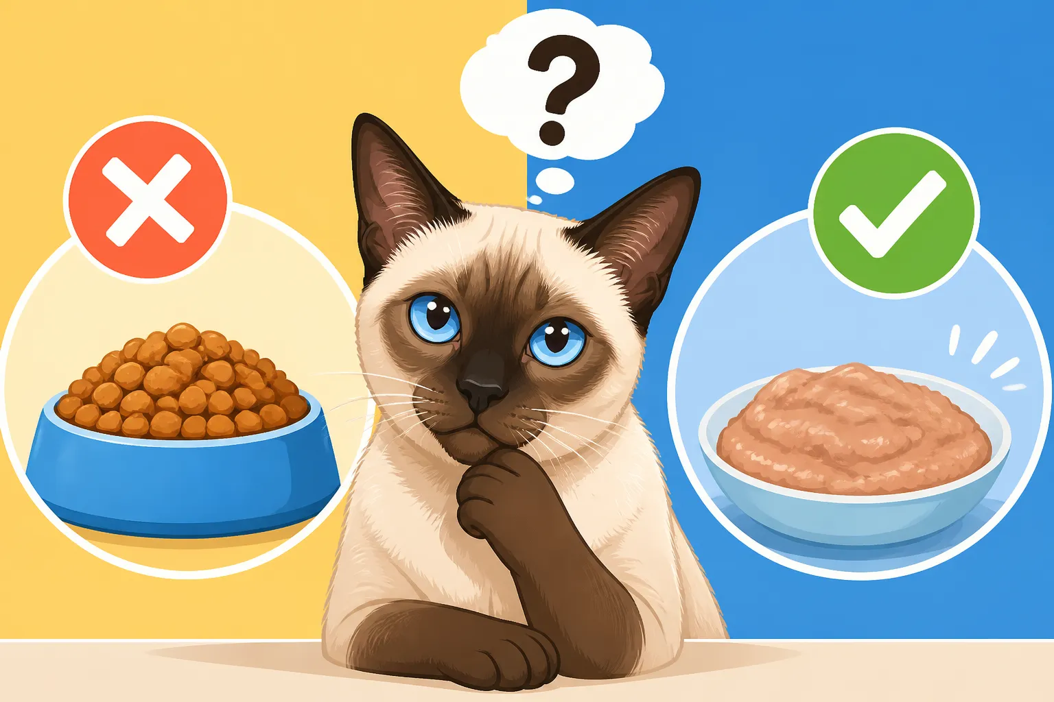 Whether an Aging Siamese Cat Needs Softer Food