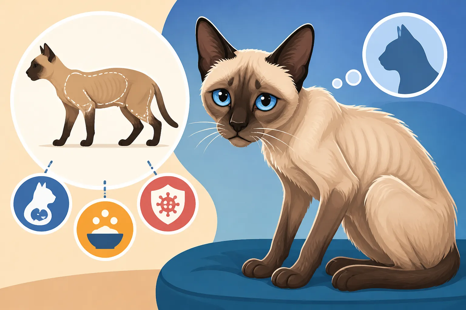 Why an Aging Siamese Cat Loses Weight