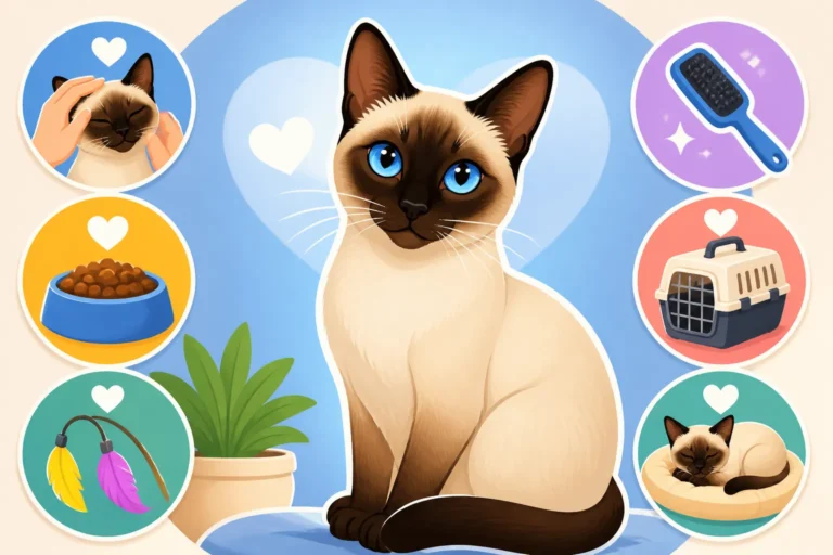 What Care a Siamese Cat Needs Its Whole Life