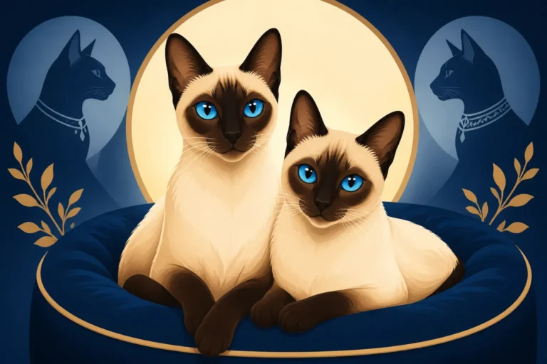 Who Pho and Mia the Siamese Cats Were
