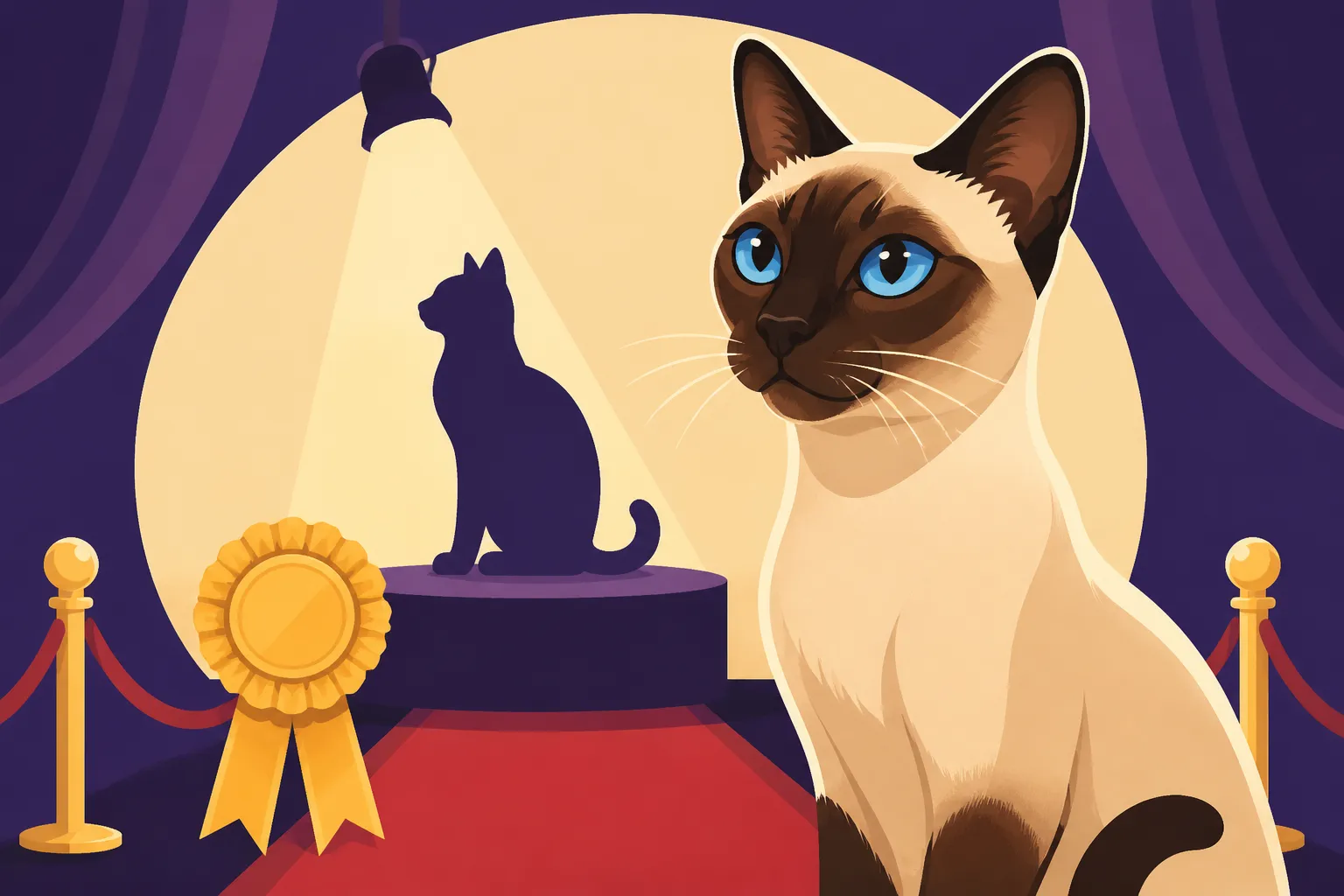 Which Show the First Siamese Cats Appeared At