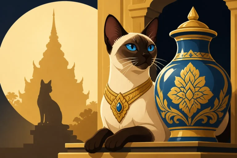 Whether Siamese Cats Really Guarded Temple Vases