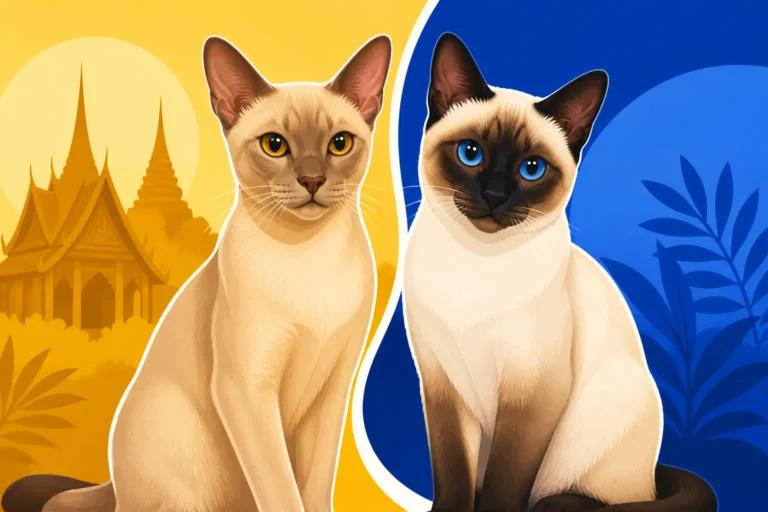 What the Thai Cat Is Next to a Siamese Cat