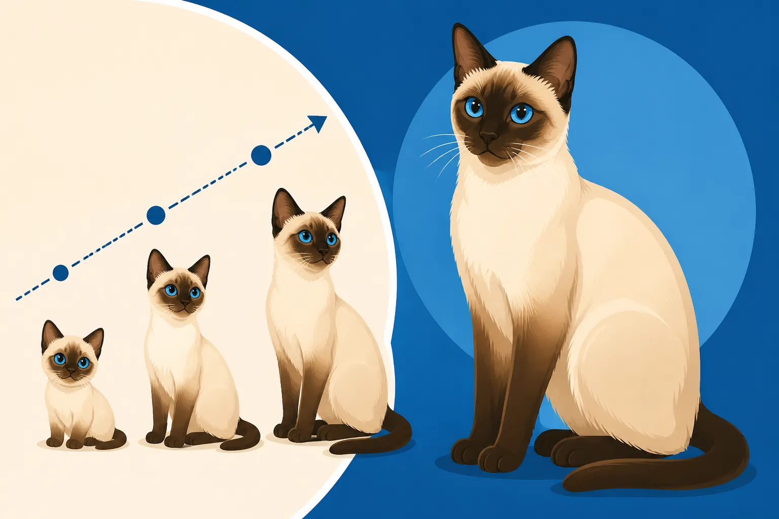 How Big a Siamese Cat Gets