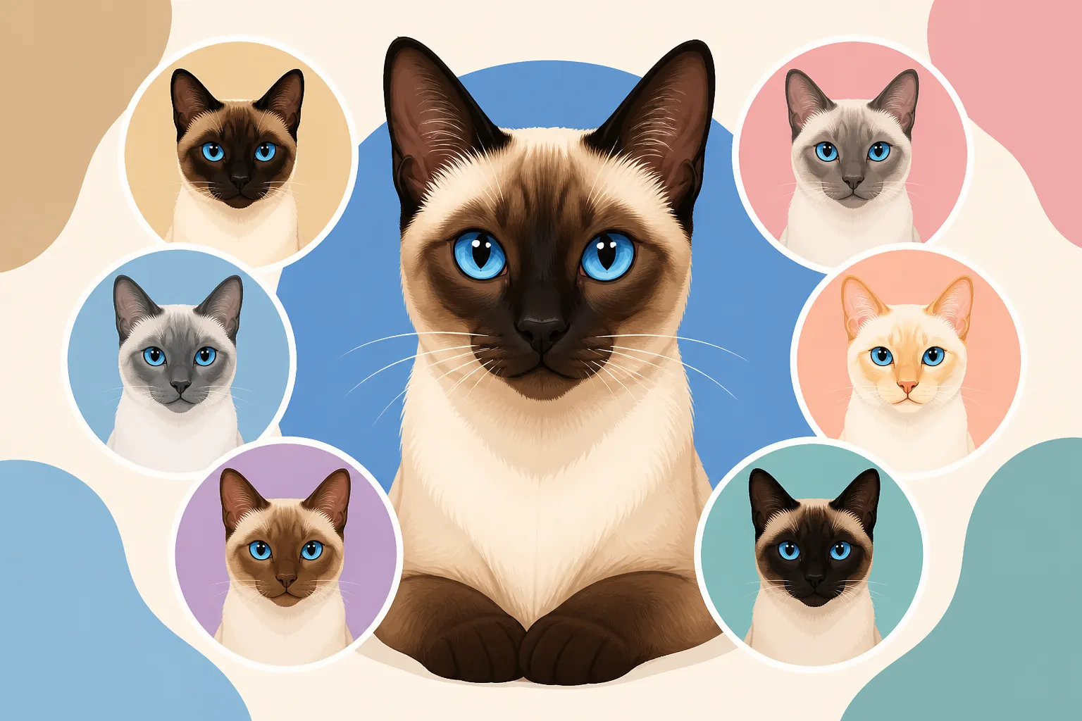 Which Colors a Siamese Cat Comes In